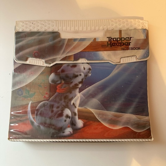 Mead Trapper Keeper 1990’s Notebook Dalmatian With 2 Folders - Picture 2 of 13
